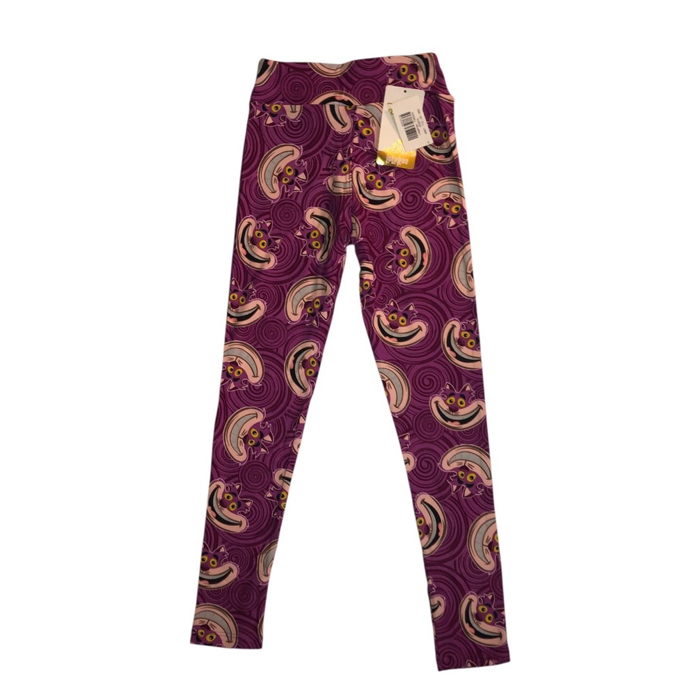NWT- LuLaRoe Disney CheshireCat Swirl Pattern Leggings
